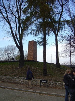 the Chimney of one of the gas chambers 