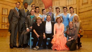 Victoria Wood with the cast