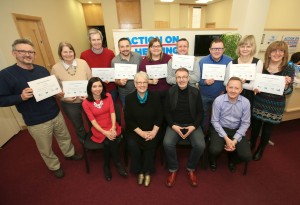 Certificate award winners.