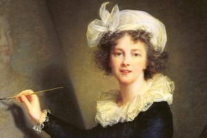 One of the first smiles on canvas. Marie Louise Élisabeth Vigée-Le Brun's self-portrait.