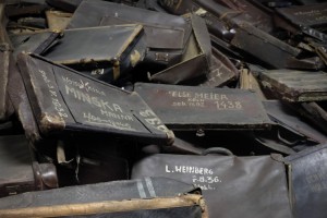 Suitcases that belonged to people brought to Auschwitz for extermination are displayed at the former German Nazi concentration and extermination camp Auschwitz in Oswiecim January 19, 2015. (REUTERS/Pawel Ulatowski)