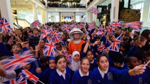 Young people at the Science Museum during take off.