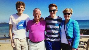 Nigel and Kay Smyth with their sons Andrew and Jamie