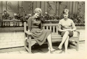Anne Shaw and Brenda Adams on the roof of Ulster Television