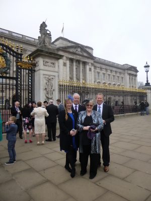 The Hailes family outside the big house!