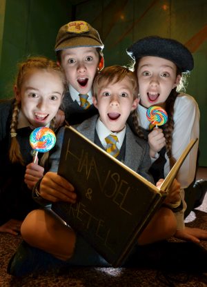 Some of the local children who took part in Hansel&Gretel