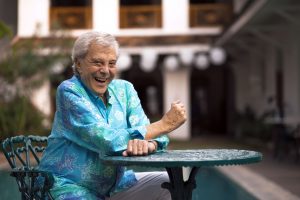 WARNING: Embargoed for publication until 00:00:01 on 07/02/2017 - Programme Name: The Real Marigold Hotel S2 - TX: n/a - Episode: The Real Marigold Hotel S2 (No. n/a) - Picture Shows: Lionel Blair - (C) TwoFour - Photographer: Ali Harshad/Papaya Media