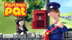 Postman Pat and his black and white cat