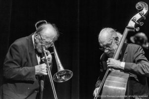 The Big Chris Barber Band in der Stadthalle Bad Hersfeld Chris Barber, Jackie Flavelle; v.l.n.r.