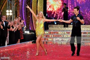 attends the 'Strictly Come Dancing 2017' red carpet launch at The Piazza on August 28, 2017 in London, England.