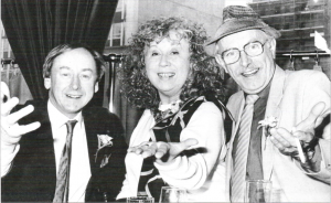 Walter Love, Ottilie Patterson and Norman Watson at a reunion in the Europa Hotel just before Ottilie died.